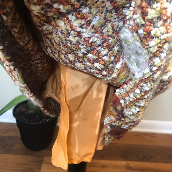 Sevier Skirts Floral Tweed Wool Vintage Fall Winter MIDI Skirt Medium - Picture 5 of 6